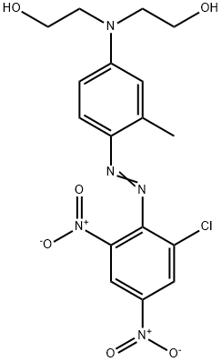 2-[[4-(2-chloro-4,6-dinitro-phenyl)diazenyl-3-methyl-phenyl]-(2-hydroxyethyl)amino]ethanol Structure