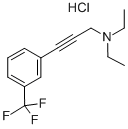 N,N-디에틸-3-(3-(트리플루오로메틸)페닐)-2-프로핀-1-아민염산염 구조식 이미지