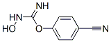 Carbamimidic acid, hydroxy-, 4-cyanophenyl ester (9CI) Structure