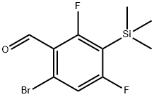 6-broMo-2,4-difluoro-3-(triMethylsilyl)benzaldehyde Structure