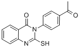 3-(4-ACETYL-PHENYL)-2-MERCAPTO-3H-QUINAZOLIN-4-ONE 구조식 이미지