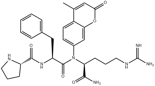 H-PRO-PHE-ARG-AMC ACETATE SALT Structure