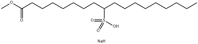 sodium 1-methyl 9-sulphooctadecanoate 구조식 이미지