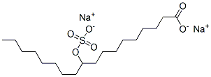 disodium 10-(sulphonatooxy)octadecanoate Structure