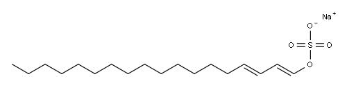 sodium octadecadienyl sulphate 구조식 이미지