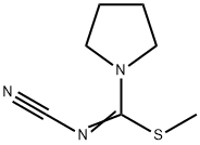 methyl N-cyanopyrrolidine-1-carbimidothioate Structure