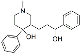 1-Methyl-3-(3-hydroxy-3-phenylpropyl)-4-phenyl-4-piperidinol 구조식 이미지