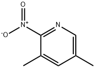 Pyridine,  3,5-dimethyl-2-nitro- Structure