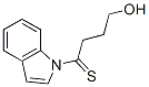 1H-Indole,  1-(4-hydroxy-1-thioxobutyl)-  (9CI) Structure