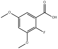 Benzoic acid, 2-fluoro-3,5-dimethoxy- (9CI) Structure