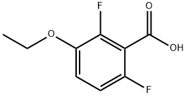 Benzoic acid, 3-ethoxy-2,6-difluoro- (9CI) Structure