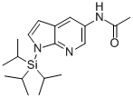 Acetamide, N-[1-[tris(1-methylethyl)silyl]-1H-pyrrolo[2,3-b]pyridin-5-yl]- 구조식 이미지