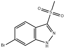 1H-Indazole, 6-broMo-3-(Methylsulfonyl)- Structure