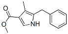 1H-Pyrrole-3-carboxylicacid,4-methyl-5-(phenylmethyl)-,methylester(9CI) Structure