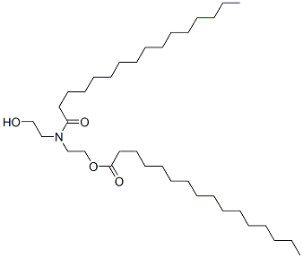 2-[(2-히드록시에틸)(1-옥소헥사데실)아미노]에틸팔미테이트 구조식 이미지