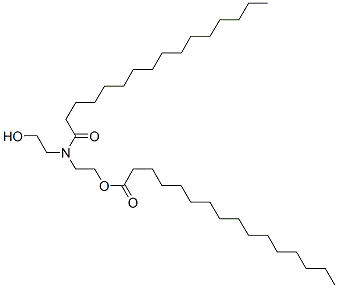 2-[(2-hydroxyethyl)(1-oxohexadecyl)amino]ethyl palmitate Structure