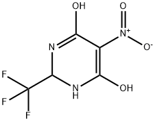 4,6-피리미딘디올,1,2-DIHYDRO-5-니트로-2-(트리플루오로메틸)- 구조식 이미지