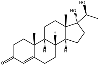 17ALPHA, 20ALPHA-DIHYDROXY-4-PREGNEN-3-ONE Structure