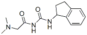 1-[2-(디메틸아미노)아세틸]-3-(인단-1-일)우레아 구조식 이미지