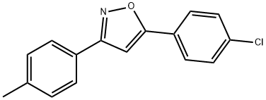 Isoxazole, 5-(4-chlorophenyl)-3-(4-Methylphenyl)- 구조식 이미지