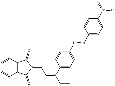 N-[2-[에틸[4-[(4-니트로페닐)아조]페닐]아미노]에틸]프탈이미드 구조식 이미지