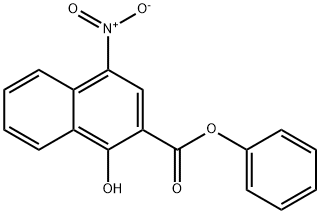 phenyl 1-hydroxy-4-nitro-2-naphthoate 구조식 이미지