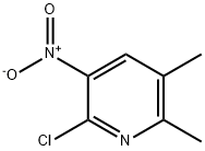 2-CHLORO-5,6-DIMETHYL-3-NITRO-PYRIDINE Structure