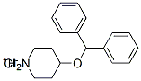 4-(디페닐메톡시)피페리디늄클로라이드 구조식 이미지