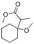 Cyclohexaneacetic acid, 1-methoxy-alpha-methyl-, methyl ester (9CI) Structure
