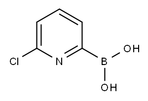 6-Chloropyridine-2-boronic acid 구조식 이미지