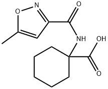 Cyclohexanecarboxylic acid, 1-[[(5-methyl-3-isoxazolyl)carbonyl]amino]- (9CI) Structure