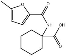 Cyclohexanecarboxylic acid, 1-[[(5-methyl-2-furanyl)carbonyl]amino]- (9CI) Structure