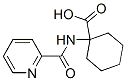 Cyclohexanecarboxylic acid, 1-[(2-pyridinylcarbonyl)amino]- (9CI) Structure