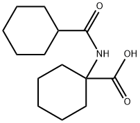 Cyclohexanecarboxylic acid, 1-[(cyclohexylcarbonyl)amino]- (9CI) 구조식 이미지