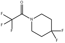 Piperidine, 4,4-difluoro-1-(trifluoroacetyl)- (9CI) Structure