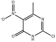 2-CHLORO-6-METHYL-5-NITRO-4(1H)-PYRIMIDINONE 구조식 이미지