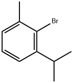 Benzene, 2-broMo-1-Methyl-3-(1-Methylethyl)- Structure