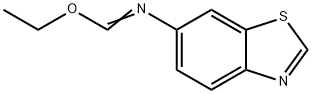 Methanimidic acid, N-6-benzothiazolyl-, ethyl ester (9CI) Structure