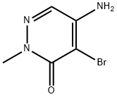 5-AMINO-4-BROMO-2-METHYL-2H-PYRIDAZIN-3-ONE 구조식 이미지