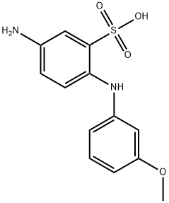 4-amino-3'-methoxydiphenylamine-2-sulfonic acid Structure