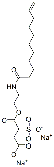 disodium 1-[2-[(1-oxoundec-10-enyl)amino]ethyl] 2-sulphonatosuccinate 구조식 이미지