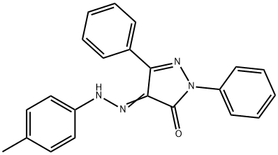 1,3-diphenyl-1H-pyrazole-4,5-dione 4-[(4-methylphenyl)hydrazone] Structure