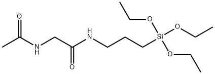 2-(Acetylamino)-N-(3-triethoxysilylpropyl)acetamide Structure