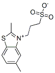 2,5-dimethyl-3-(3-sulphonatopropyl)benzothiazolium 구조식 이미지