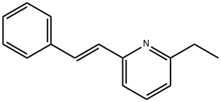 Pyridine, 2-ethyl-6-[(1E)-2-phenylethenyl]- (9CI) 구조식 이미지