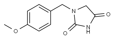 2,4-IMidazolidinedione, 1-[(4-Methoxyphenyl)Methyl]- 구조식 이미지