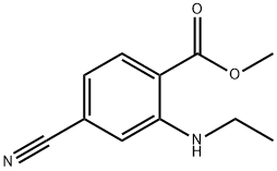 벤조산,4-시아노-2-(에틸아미노)-,메틸에스테르(9CI) 구조식 이미지