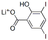 LITHIUM 3,5-DIIODOSALICYLATE 구조식 이미지