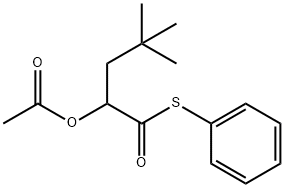 3,3-Dimethyl-1-[(phenylsulfanyl)carbonyl]butyl acetate 구조식 이미지