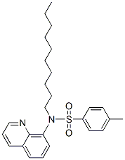 decyl-N-(8-quinolyl)-p-toluenesulphonamide 구조식 이미지